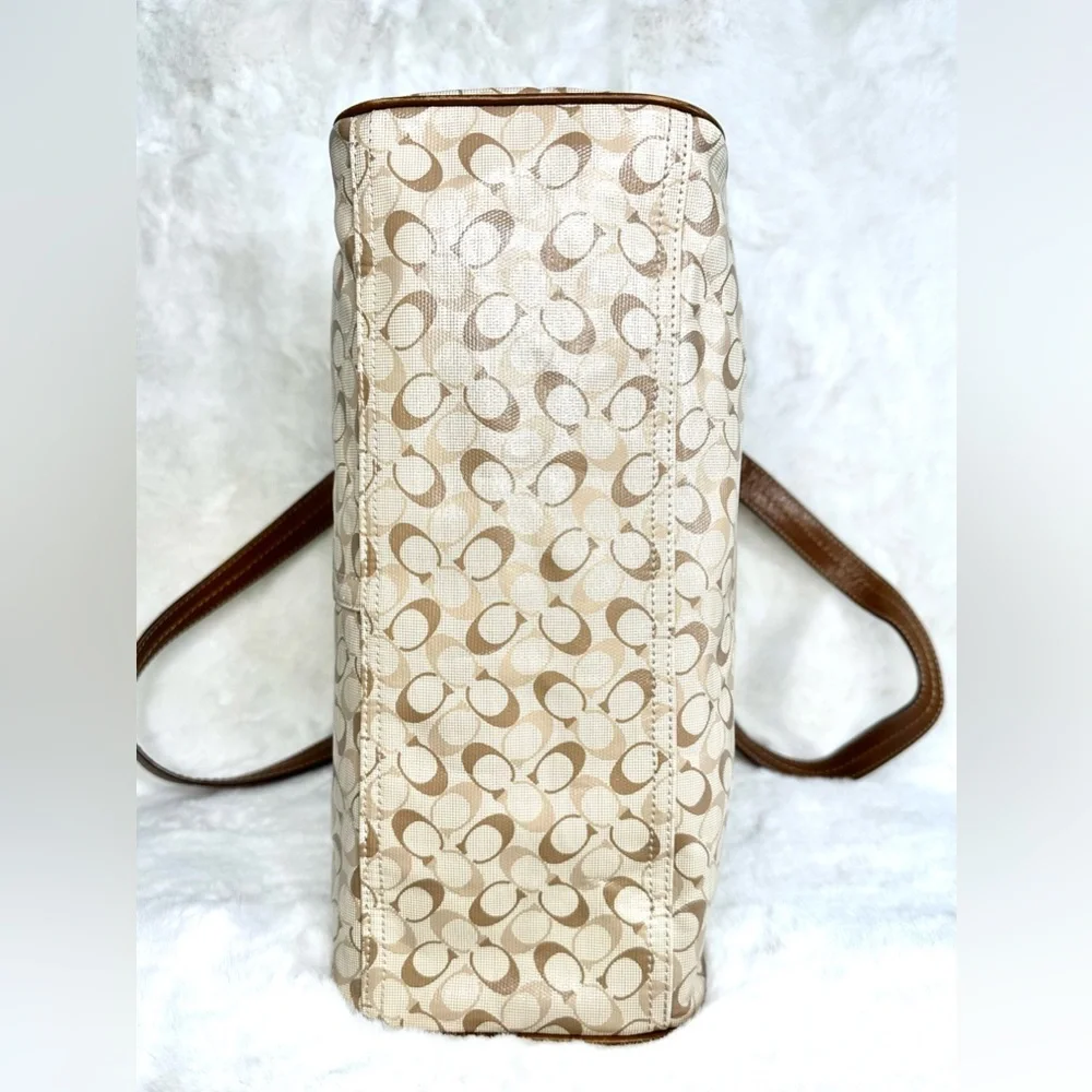 Vintage 90’s Coach Chelsea Signature Coated Canvas Tote Bag Quiet Luxury